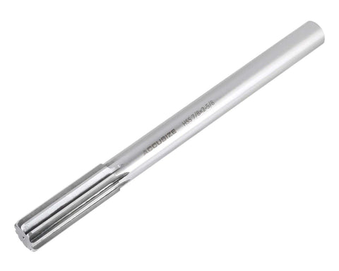 Seven Eighth Inch HSS Chucking Reamer With Straight Shank And Straight Flute Length Two And Five Eighths Inch Overall Length Ten Inches Right Hand Cut Eight Flutes M2 High Speed Steel Model 50150245