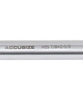 Close-up of Seven Eighth Inch HSS Chucking Reamer With Straight Shank And Straight Flute Length Two And Five Eighths Inch Overall Length Ten Inches
