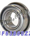 SF63800ZZ Flanged Shielded Bearing Stainless Steel 10x19x7 Bearings - VXB Ball Bearings