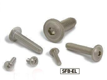 SFB-M6-12-EL NBK Electroless Nickel plating Socket Button Head Cap Screws with Flange Made in Japan Pack of 20 - VXB Ball Bearings