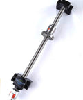Ball Screw SFU1204, 12mm Diameter, 4mm Lead, 700mm Length, GCr15 Steel with nut, BK/BF10 end support, coupler, and end machining.
