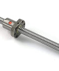 SFU1204 Ball Screw With Nut 600mm Length 12mm Diameter for CNC Machines, showing the steel screw and attached nut for precise linear motion.