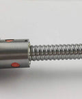 SFU1204 Ball Screw With Nut 600mm Length 12mm Diameter for CNC machines showing threaded rod and attached nut in close-up