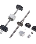 ✝️ RM1204 Set SFU1204 Rolled Ball Screw C7 with 1204 Ball Nut, Nut Housing, BK/BF10 End Support, Coupler for CNC, 750mm kit displayed