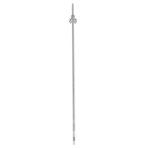 Rolled Ballscrew With Anti Backlash Ballnut SFU1204 700mm Long Travel for precise linear motion in heavy machinery; front view