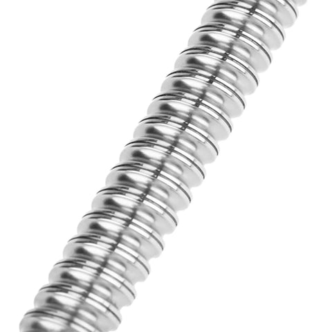 Close-up of Rolled Ballscrew With Anti Backlash Ballnut SFU1204 700mm, showcasing spiral threads for precise linear motion in machinery.