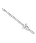 SFU1605 300mm rolled ball screw with ball nut anti backlash for CNC machines, side view