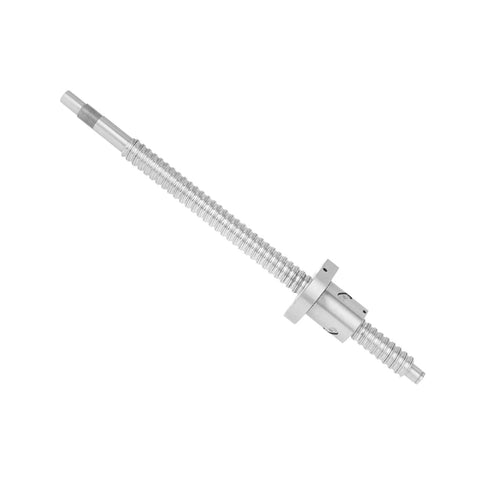 SFU1605 300mm rolled ball screw with ball nut anti backlash for CNC machines, side view