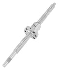 SFU1605 300mm Rolled Ball Screw With Ball Nut Anti Backlash for CNC Machines, precision linear motion component, side view.