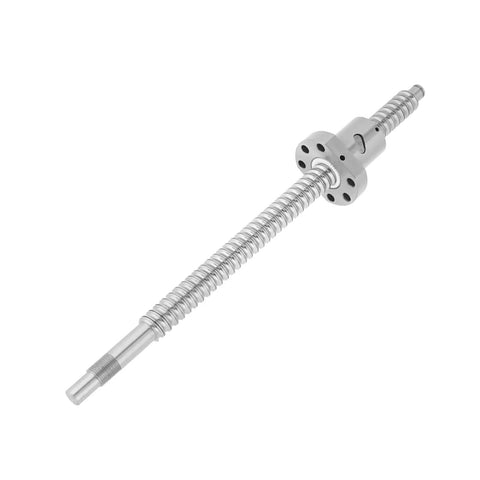 SFU1605 300mm rolled ball screw with ball nut anti-backlash for CNC machines, 16mm diameter, 5mm lead.