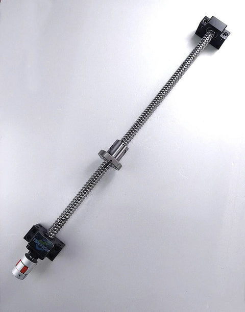 SFU1605 Ball Screw Assembly For CNC Machines 16mm Diameter 5mm Lead 600mm Length Includes Ball Nut BK BF12 End Supports