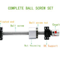 SFU1605 300mm Ball Screw Kit With 16mm Diameter Lead 5mm Ground Screw And Preloaded Anti Backlash Nut diagram