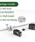 SFU1605 Ball Screw Kit 550mm For CNC Machines 16mm Diameter Lead 5mm Includes Ball Screws BK And BF End Supports