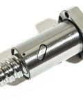 Close-up of SFU1605 Ball Screw Nut Kit for CNC Applications 16mm Diameter Lead 5mm Length 300mm, GCr15 Steel, High Precision.