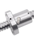 Close-up of SFU1605 400mm Ball Screw Set with RM1605 Metal Nut for CNC machines, featuring a 16mm diameter and 5mm lead.