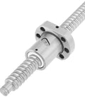 Close-up of SFU1605 Ball Screw With No Side End Supports, 300mm Rolled Ballscrew With Ball Nut For CNC Machines, high precision linear drive