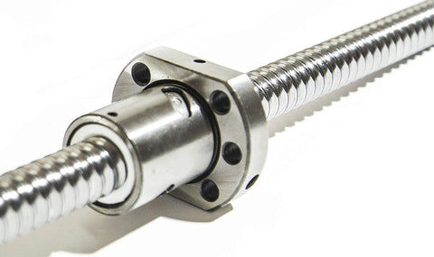 SFU2505 Ball Screw Nut Assembly for CNC Machines, 25mm Diameter, 5mm Lead, 1020mm Length, High Precision GCr15 Steel, C7 Accuracy