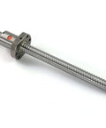 SFU2505 CNC Ball Screw Assembly with Nut, End Machined, 25mm Diameter, 5mm Lead, 500mm Length, GCr15 Steel, side view