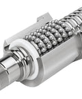 SFU2505 CNC Ball Screw Assembly with Nut, End Machined, 25mm Diameter, GCr15 Steel, close-up view of precision rolled thread