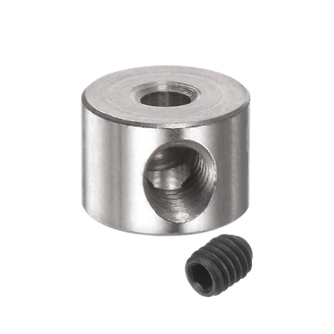 10 Pack Set Screw Shaft Collars With Two Point Zero Five Millimeter Bore 7mm Outside Diameter And 5mm Wide Nickel Plated