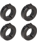 Heavy Duty Shaft Collar Set For Machinery And CNC AZSSMUK Single Split Clamp On Carbon Steel With Black Oxide Finish Bore One Half Inch