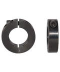 Heavy Duty Shaft Collar Set For Machinery And CNC AZSSMUK Single Split Clamp On Carbon Steel With Black Oxide Finish Bore One Half Inch