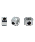 8 Piece One Quarter Inch Shaft Collar Set Screw Style Zinc Plated Carbon Steel Clamp On For One Quarter Inch Shafts Corrosion Resistant