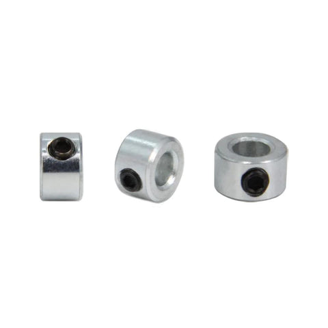 8 Piece One Quarter Inch Shaft Collar Set Screw Style Zinc Plated Carbon Steel Clamp On For One Quarter Inch Shafts Corrosion Resistant