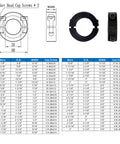 Diagram and image of (4-Pack) Shaft Collar 1" Bore, 1045 Steel Double Split Clamp-On Shaft Collars Style, with M4 Set Screws.