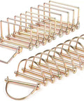 20 Piece Shaft Locking Pins Set One Quarter Inch Diameter Two And One Half Inch Length Square And Arch Safety Pins
