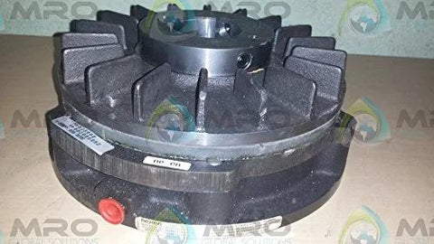 Compact shaft-mounted friction brake with a 1.938 inch bore and 1600 in-lbs torque at 80 psi on a table