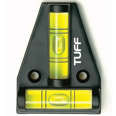 Shatterproof Waterproof Level Tool For RVs And Campers With Spirit Bubble Level, 2-Way T Level Cross Check Leveler, TUFF USA