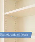 Durable Bearing Steel Dowel Pins 5 Pack 5/16 By 2-1/4 Inch Cylindrical Shelf Support Pins installed in wooden cabinet