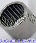 BA1616ZOH Shell-Type Needle Bearing 1" x 1-1/4" x 1" inch steel showing needle rollers