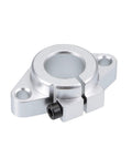 Close-up of Beefy 16mm Shaft Support SHF16 flange mount for CNC machines and 3D printers, aluminum alloy with mounting holes visible