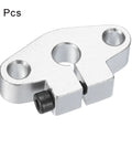 4 Pieces SHF8 Aluminum Linear Rod Rail Shaft Support Clamps for 8mm Diameter Shaft, heavy duty bracket with screw