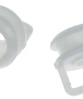 Shift Cable Bushing Kit For Cadillac Chevrolet And GMC Models OE Fix Direct Replacement, two white bushings on white background.