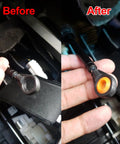 Before and after installation of 2 Pack Automatic Transmission Shift Cable Bushing Repair Kit for Nissan Armada Frontier Pathfinder Titan Xterra Infiniti QX56 QX80 and Suzuki Equator with Rapid Shift Enhancement
