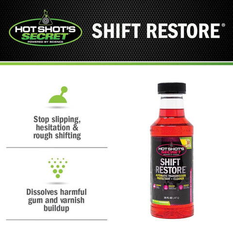 Shift Restore Automatic Transmission Additive 16 Oz Bottle For Smoother Shifts Reduces Temperature and Friction Stop Slipping