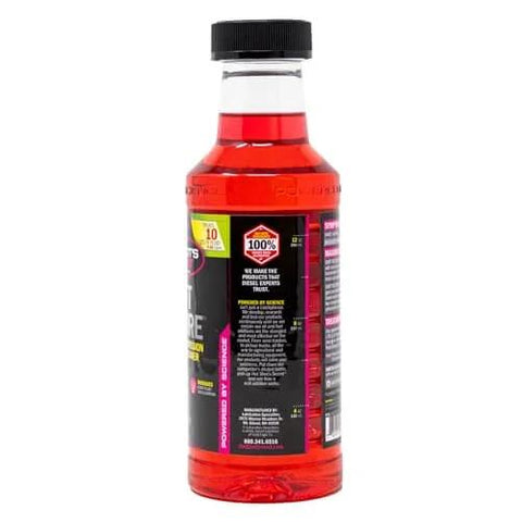Shift Restore Automatic Transmission Additive 16 Oz Bottle with red liquid and black label, improves shifts and reduces friction in automatics.