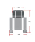 Front view of Heavy Duty Shift Shaft Bushing Tool For Mercury Mariner Mercruiser Outboards with size dimensions