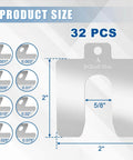 Stainless Steel Shim Kit 32 Pcs Size A 2x2 Slotted Shims For Leveling Alignment Motor Door And Machine Adjustment Industrial Shim Set