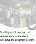 Achieve precise mounting and spacing with a 48-piece M22 flat shim set, showing industrial equipment in background