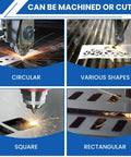 Machining operations on Shim Stock Assortment Kit MILYARD, 20 Pcs 304 Stainless Steel Shims in various shapes and sizes