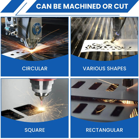 Machining operations on Shim Stock Assortment Kit MILYARD, 20 Pcs 304 Stainless Steel Shims in various shapes and sizes