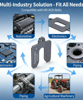 Chart showing the multi-industry use of shim stock set for automotive, electronics, piping, and agricultural machinery applications