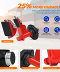 8 Lug Steel Shipping Container Wheel Kit With Ratchet Tie Downs For Moving Empty 20ft To 40ft Containers, heavy-duty design