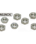 SHNS-4-40 NBK Hex Nuts - Inch Thread- Pack of 10. Made in Japan - VXB Ball Bearings