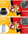 Comparison of 12 Pcs Shock Absorber Bushings Bearings Kit For Polaris Ranger with alternate products, showing durability and material quality.
