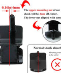 Protect your open-frame generator with this anti vibration rubber mount set, showing mount with offset and center screws.